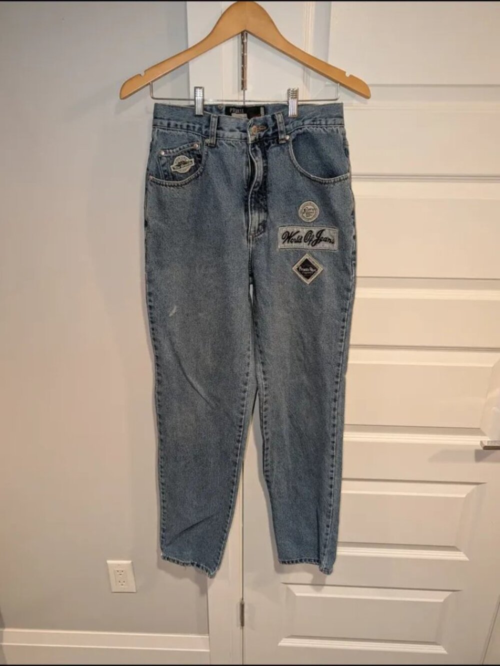 Vintage Y2K Men’s Patchwork Jeans – Retro Denim Pants